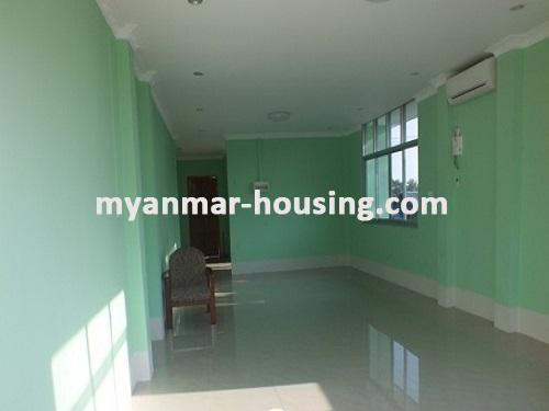 Myanmar real estate - for rent property - No.3663 - A house for rent near Aung Zay Ya Bridge in Insein! - living room view