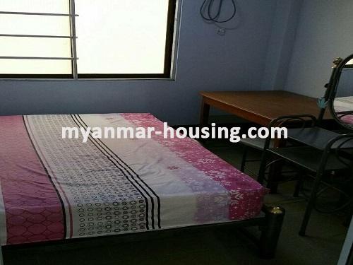 ミャンマー不動産 - 賃貸物件 - No.3692 - An apartment for rent on Baho Road, Kamaryut Township. - bedroom view