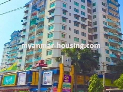 Myanmar real estate - for rent property - No.3694 - Condo room for rent above Junction 8, Mayangone! - building view
