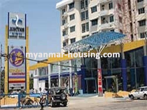 ミャンマー不動産 - 賃貸物件 - No.3695 - Zawana Tower Condo room for rent, Thin Gan Gyun! - building view