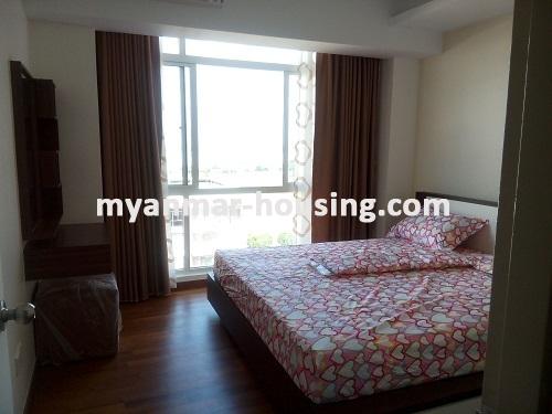 Myanmar real estate - for rent property - No.3703 - Luxurious Condominium room with full standard decoration and furniture for rent in Star City, Thanlyin! - View of the Bed room
