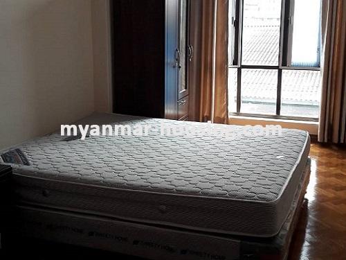 Myanmar real estate - for rent property - No.3718 - Condo for rent near Yaw Min Gyi, Dagon! - master bedroom view