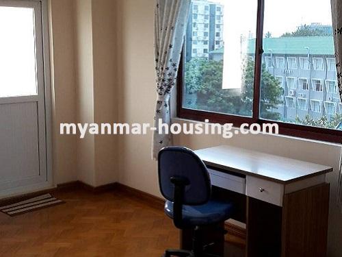 Myanmar real estate - for rent property - No.3718 - Condo for rent near Yaw Min Gyi, Dagon! - study room view