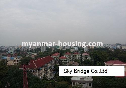 Myanmar real estate - for rent property - No.3720 - New condo room for rent in Yankin! - outside view