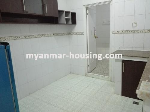 Myanmar real estate - for rent property - No.3724 - Condo room for rent near Hledan Junction. - kitchen view