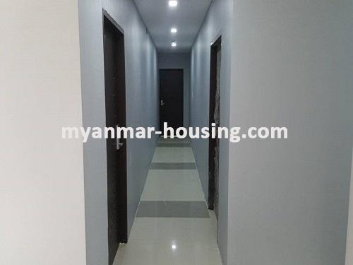Myanmar real estate - for rent property - No.3731 - Half and Six storey building for business in Myanyangone! - hallway to rooms