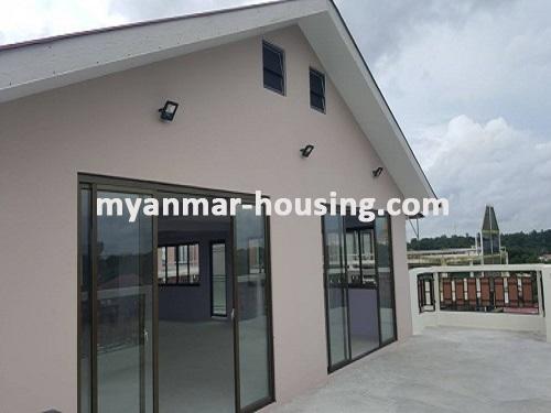Myanmar real estate - for rent property - No.3731 - Half and Six storey building for business in Myanyangone! - top floor view