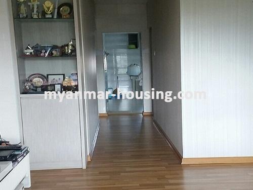 Myanmar real estate - for rent property - No.3765 - An apartment for rent in Thirimingalar Street, Sanchaung Township. - View of the living room