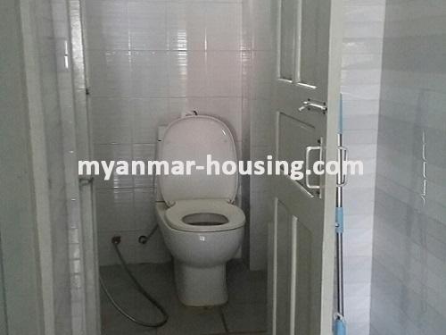 Myanmar real estate - for rent property - No.3765 - An apartment for rent in Thirimingalar Street, Sanchaung Township. - View of Toilet