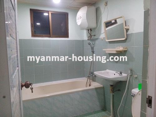 Myanmar real estate - for rent property - No.3777 - Nice view room in Balazon Condo, near Myaynigone! - bathroom in master bedroom
