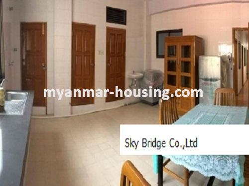 ミャンマー不動産 - 賃貸物件 - No.3778 - Condo room for rent in Sanchaung! - kitchen