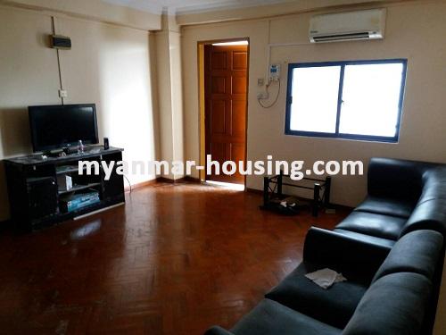 Myanmar real estate - for rent property - No.3779 - Condo room for rent in 9 mile Ocean, Mayangone! - living room