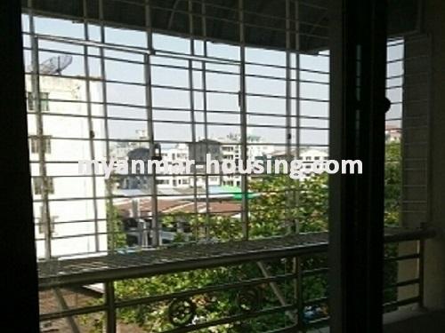 ミャンマー不動産 - 賃貸物件 - No.3780 - Condo room for rent in Sanchaung! - balcony