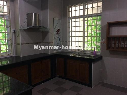 ミャンマー不動産 - 賃貸物件 - No.3856 - Condo room for rent in Sanchaung Township. - View of Kitchen room