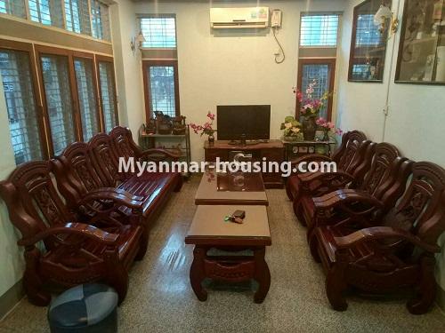 Myanmar real estate - for rent property - No.3857 - A landed house for rent in Kamaryut Township. - View of the living room