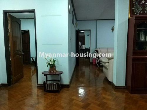Myanmar real estate - for rent property - No.3857 - A landed house for rent in Kamaryut Township. - view of the room