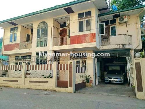 Myanmar real estate - for rent property - No.3857 - A landed house for rent in Kamaryut Township. - View of building
