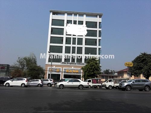 Myanmar real estate - for rent property - No.3867 - Office Room for rent is available in Kamaryut Township. - View of the building