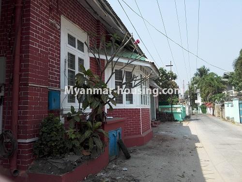Myanmar real estate - for rent property - No.3868 - One Storey landed House for rent in Kamaryut Township. - View of the building