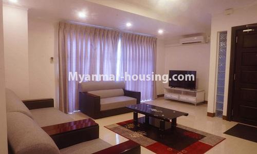 Myanmar real estate - for rent property - No.3871 - Condo room for rent in Hill Top Condo. - View of the Living room