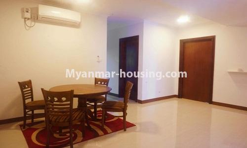 Myanmar real estate - for rent property - No.3871 - Condo room for rent in Hill Top Condo. - View of the dinning room