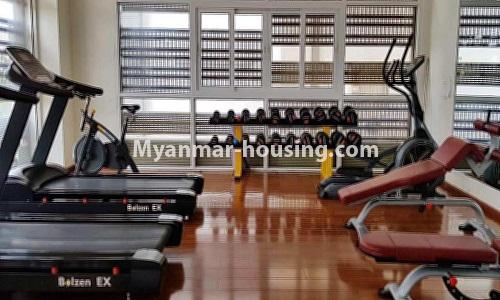 Myanmar real estate - for rent property - No.3871 - Condo room for rent in Hill Top Condo. - View of the Gym room