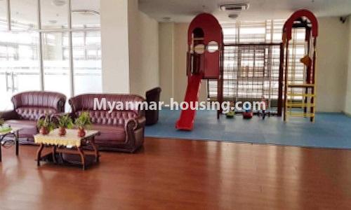 Myanmar real estate - for rent property - No.3871 - Condo room for rent in Hill Top Condo. - View of the play ground