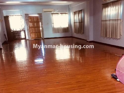 Myanmar real estate - for rent property - No.3873 - A Good Condo room for rent in Botahtaung Township. - View of the living room