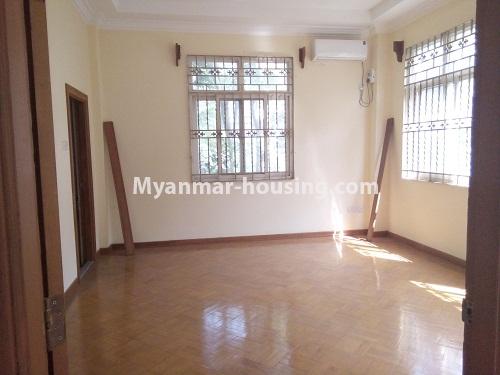 Myanmar real estate - for rent property - No.3876 - Three Storey landed House for rent in Kamaryut Township - View of the Bed room