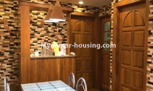 Myanmar real estate - for rent property - No.3886 - Good room for rent in Sanchaung Township. - View of Dining room