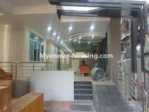 Myanmar real estate - for rent property - No.3888 - Condominium room for rent in Dagon Township.   - View of the entrance