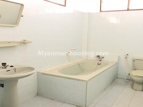 Myanmar real estate - for rent property - No.3930 - Landed house for rent in Shwe Kainnari Housing, Kamaryut! - bathroom view
