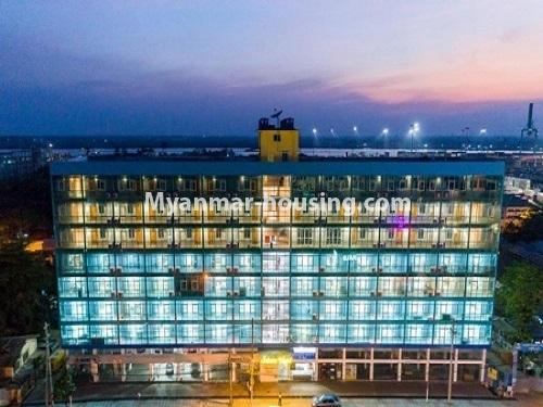 Myanmar real estate - for rent property - No.3932 - Serviced room for rent in Ahlone! - building view