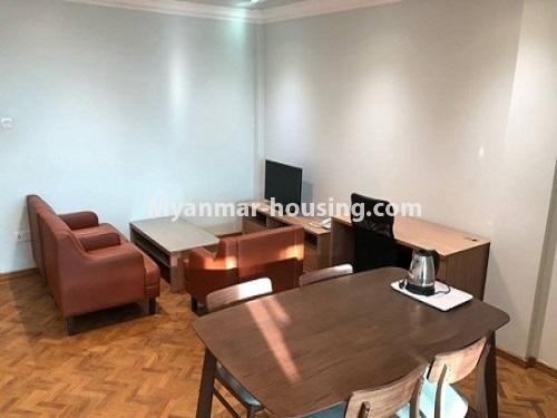 Myanmar real estate - for rent property - No.3932 - Serviced room for rent in Ahlone! - settee view