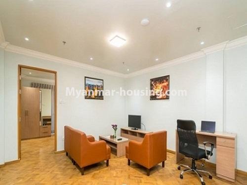 Myanmar real estate - for rent property - No.3932 - Serviced room for rent in Ahlone! - sofa settee