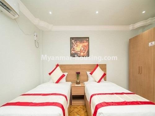 Myanmar real estate - for rent property - No.3932 - Serviced room for rent in Ahlone! - single bedroom view