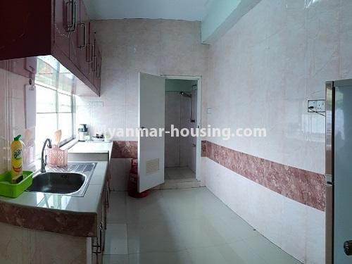 Myanmar real estate - for rent property - No.4025 - Penthouse and 8 floor for rent in Yae Kyaw Street. - kitchen