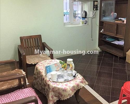 Myanmar real estate - for rent property - No.4051 - Clean room in lower floor near YCDC! - living room