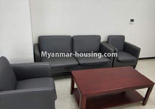 Myanmar real estate - for rent property - No.4085 - Office room for rent in Crystal Office Tower! - sitting room