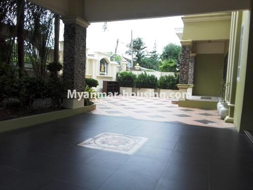 Myanmar real estate - for rent property - No.4090 - Three storey landed house for rent in Bahan Township. - View of ground floor