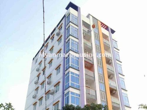 缅甸房地产 - 出租物件 - No.4172 - New condo room for rent in South Okkalapa! - upper view of the building 