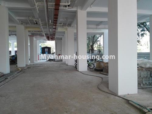 Myanmar real estate - for rent property - No.4287 - New condo room for rent in Insein! - car parking view