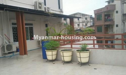 ミャンマー不動産 - 賃貸物件 - No.4364 - Yae Kyaw Complex condo room for rent in Pazundaung! - outside sapce