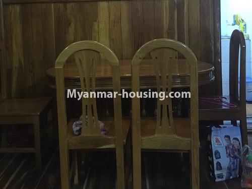 Myanmar real estate - for rent property - No.4410 - Furnished apartment room for rent in North Dagon! - dining area