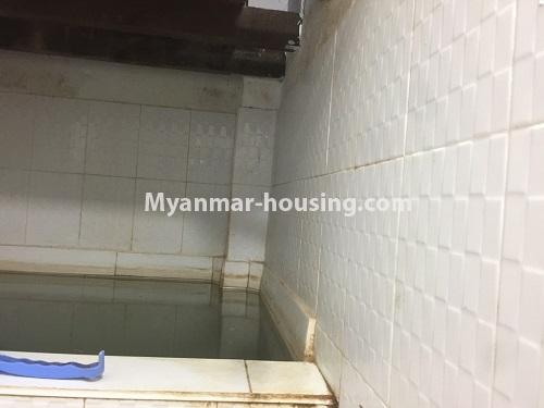 Myanmar real estate - for rent property - No.4410 - Furnished apartment room for rent in North Dagon! - bathroom and water tank