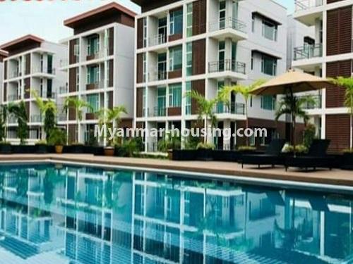 Myanmar real estate - for rent property - No.4448 - Newly Condominium room with beautiful decoration and with nice environment for rent in Norht Dagon! - condo building view
