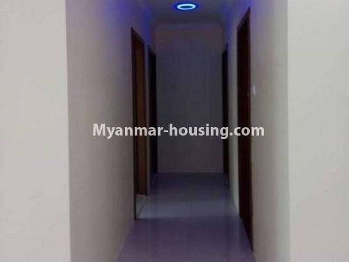 Myanmar real estate - for rent property - No.4448 - Newly Condominium room with beautiful decoration and with nice environment for rent in Norht Dagon! - corridor