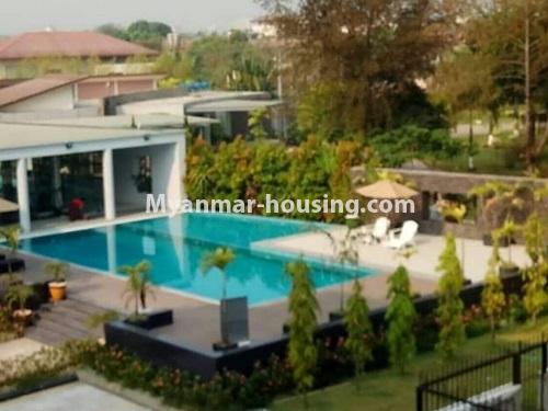 Myanmar real estate - for rent property - No.4448 - Newly Condominium room with beautiful decoration and with nice environment for rent in Norht Dagon! - swimming pool