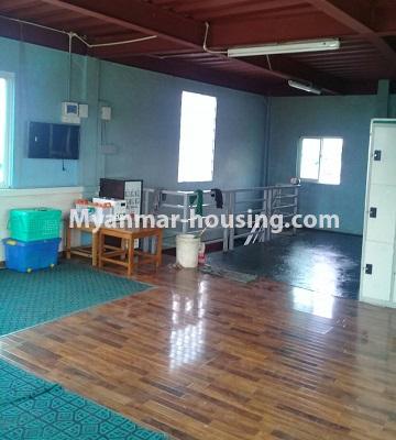 Myanmar real estate - for rent property - No.4452 - A house with business investment for rent in South Dagon Industrial Zone (3)! - ground floor hall