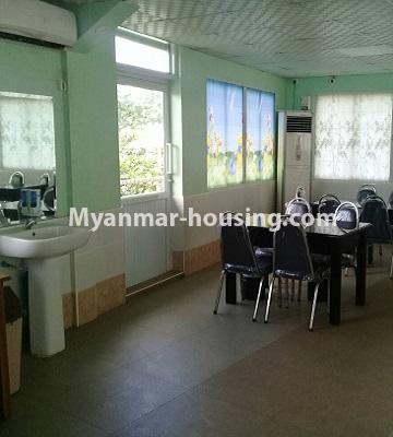 Myanmar real estate - for rent property - No.4452 - A house with business investment for rent in South Dagon Industrial Zone (3)! - second floor hall